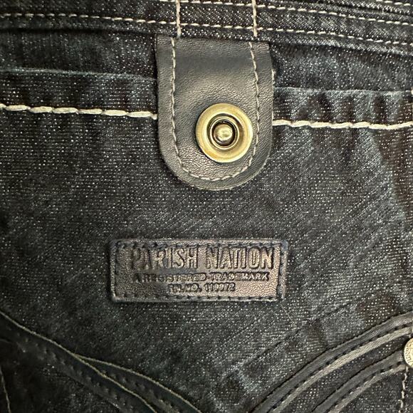 Parish Nation Men’s Blue Jeans, Size 40, Pre-owned - Picture 5 of 7